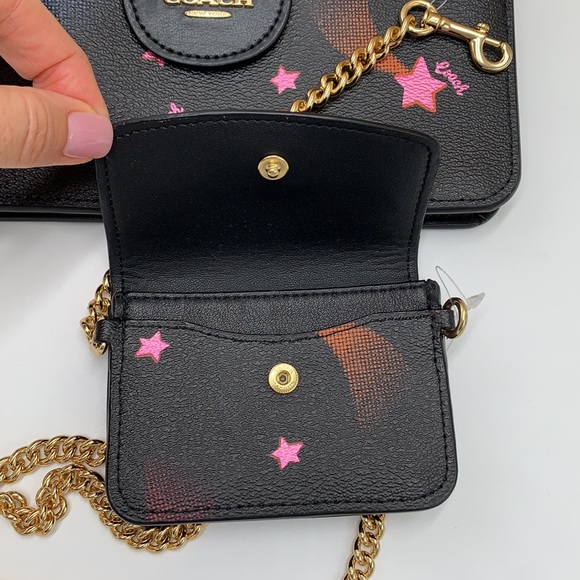 Poppy Crossbody With Card Case With Disco Star Print - Picture 14 of 16